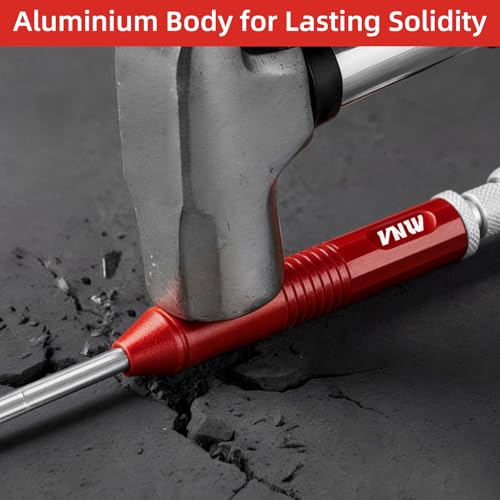 VNW Aluminum Mechanical Carpenter Pencil Set with 24 Leads – Precision Marking Tool, Anti-Slip Grip