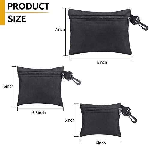 3 Pack Tool Bags Canvas,Premium Tool Pouch Zipper Bag,zipper pouch Heavy Duty Tool Pouch,Small Tool Bag,Zipper Pouch,Tool Pouches For Men/Car/Motorcycle