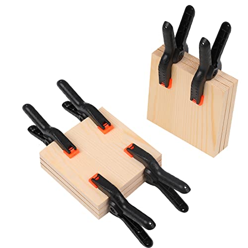 Romeda 12 Pack Plastic Spring Clamps 3.5 Inch Heavy Duty Clips for Crafts, Photography & DIY