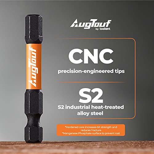Toolant Impact Allen Wrench Drill Bit Set 20-Piece Metric & SAE, 2-Inch, Includes Mini Hex Keys