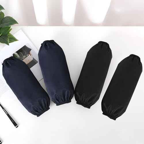 KALIONE 2 Pair Waterproof Arm Sleeves Covers, PU Oversleeves Protector for Arm, Oilproof Sleeves for Arms