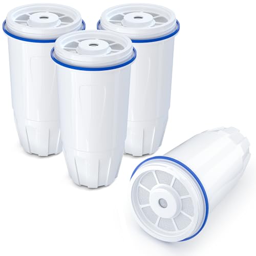 DESENRUIS Water Filter Replacement Pack of 4 for Zero Pitcher & Dispenser ZR-001, ZR-004, ZP-006, ZR-017