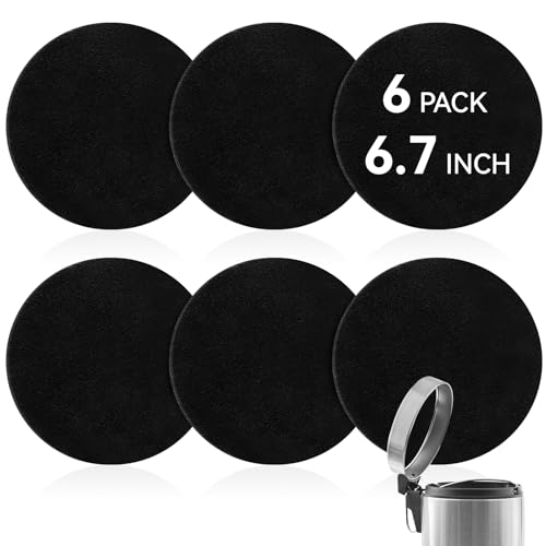 12 Pack 6.7 Inch Charcoal Filter for Kitchen Compost Bin Countertop Bucket