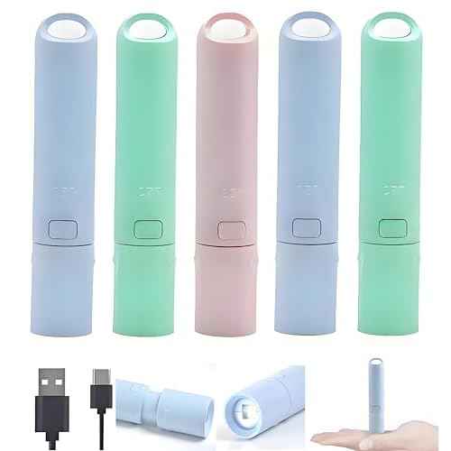 5Pack Mini Small LED Flashlights£¬USB C Rechargeable Flash Lights£¬Ultralight Zoomable Flashlights for Home, Emergency, Camping £¬Dog Walking£¬Bulk for Gifts
