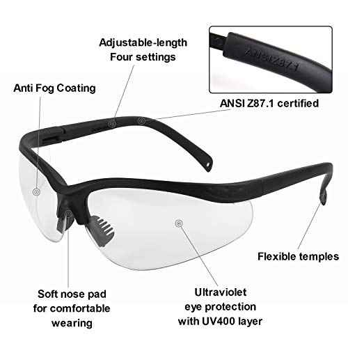 Shooting Glasses for Men and Women Anti Fog ANSI Z87.1 Eye Protection