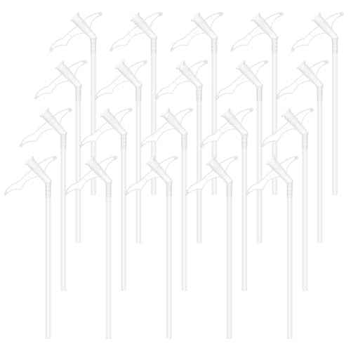 20PCS Spray Foam Nozzle, Plastic Spray Foam Replacement Tubes for Gap Filling Insulating DIY Spraying and Industrial Adhesives(Clear)