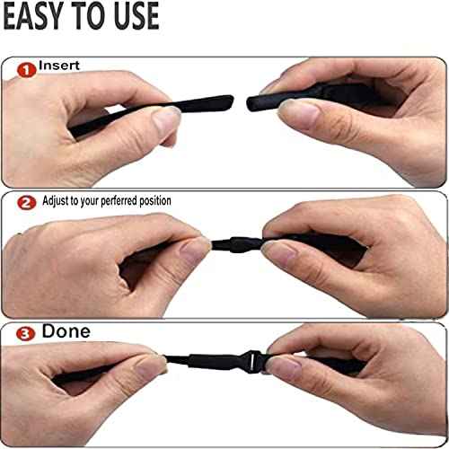 Adjustable Glasses Strap - 4 Pack No Tail Eyeglass Straps, Universal Fit Rope Eyewear Retainer, Sport Unisex Sunglass