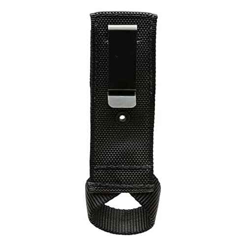 Diamondback Gun Loop Drill Holster - Durable SuperFabric Drill Holder for Tool Belt - Professional-Grade Tool Belt Drill Holster for Nail Guns, Driver, Chalk Line and Tools - Black, 7" x 2"