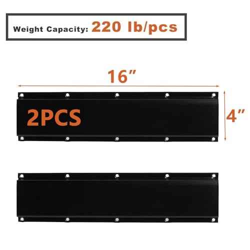 Wallmaster 8-Bin Storage Bins Garage Rack System 2-Tier Orange Tool Organizers Cube Baskets Wall Mount Organizations (Blue)