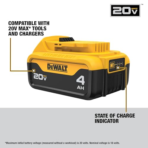 DEWALT 20V MAX XR Battery Pack 4.0Ah, 2-Pack – Compatible with Cordless Power Tools