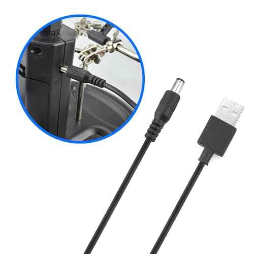 MMOBIEL LED Light Helping Hand Magnifier Station for Soldering, Assembly, Repair,Modeling, Hobbies and Crafts - 2.5X /4X LED Light - Hands-Free Magnifying Glass Stand - Incl. Clamp and Alligator Clips