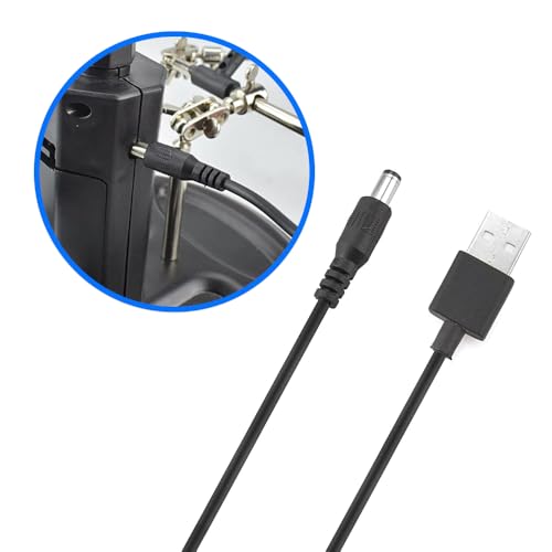 MMOBIEL LED Light Helping Hand Magnifier Station for Soldering, Assembly, Repair,Modeling, Hobbies and Crafts - 2.5X /4X LED Light - Hands-Free Magnifying Glass Stand - Incl. Clamp and Alligator Clips