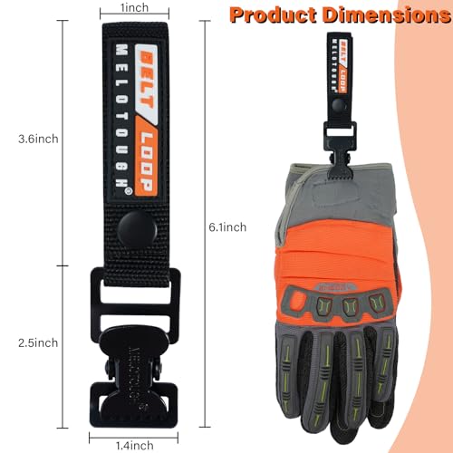 MELOTOUGH Work Glove Holder Glove Strap Quick Leash With Alligator Clip¡¦
