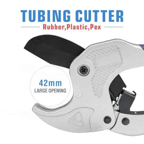 iCrimp Ratcheting PEX Tubing Cutter for PVC, CPVC, PERT, PPR, PEX Pipes, up to 1-3/4 inch Plastic Pipes