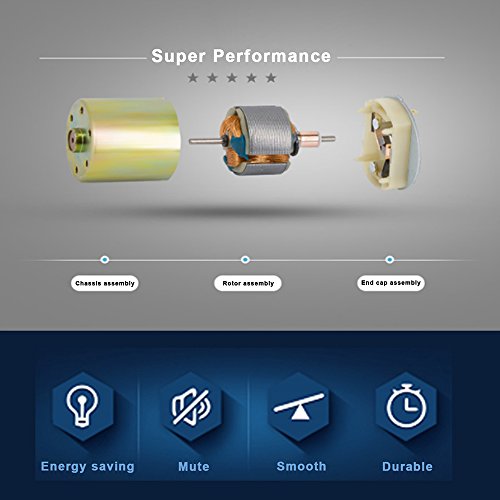 Greartisan DC 12V 5RPM Gear Motor High Torque Micro Gearbox with Eccentric Output Shaft – 37mm Diameter, Variation: 5 RPM / 12 Volt