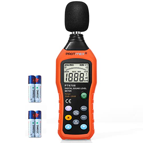 MS6708 Protmex PT6708 Sound Level Meter - Digital Decibel Reader