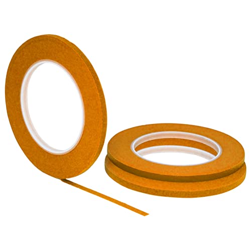 STIKK Painters Tape - 3pk Orange Painter Tape - 1/4 inch x 60 Yards - Paint Tape for Painting, Edges, Trim, Ceilings - Masking Tape for DIY Paint Projects - Residue-Free Painting Tape