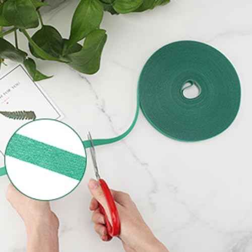 KINGLAKE GARDEN Plant Tape Garden Ties 65.6 Feet 1/2'' Twist Ties for Plants Support, Garden Plant Tape for Climbing Plants, Gardening, Home, Office