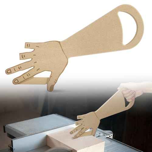 Table Saw Push Stick Hand Shape Safety Block for Saw, Miter, Router Table, Jointers ? Missing Finger Design Woodworking Stick, Creative Tool for Woodworkers, DIY Projects or Father¡¯s Day