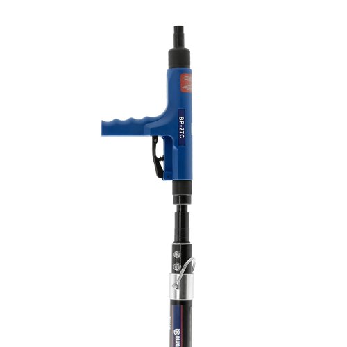 BluePoint Fasteners .27 Caliber Strip Semi-Automatic Feeding Low-Velocity Powder Actuated Ceiling Tool – Model BP-27C. Efficient and precise fastening for overhead applications.
