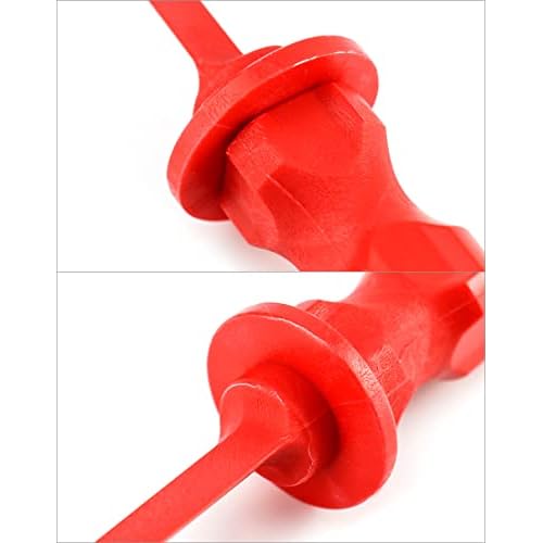 QWORK Chisel Scraper, 2 Pack (7/8") Wheel Weight Remover, Non-Marring Plastic Scraper Remover Tool Kit, for Adhesive, Caulk, Gasket Decals Emblem Moldings