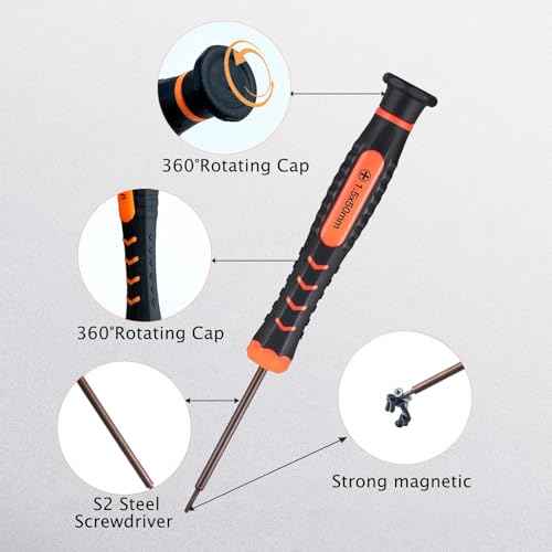 Precision Screwdriver Set for Switch,Y00,Ph000,Y2.0Screwdriver, With A Spudger,Tweezers, Cleaning Brush And A Suction Cup With Sim Card Thimble,for SwitchLite, Joycon Controller Repair Clean