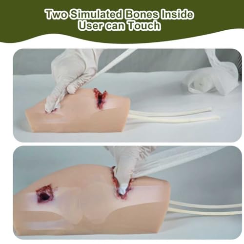 Medical Wound Packing Trainer with Simulated Bone & Bleeding System