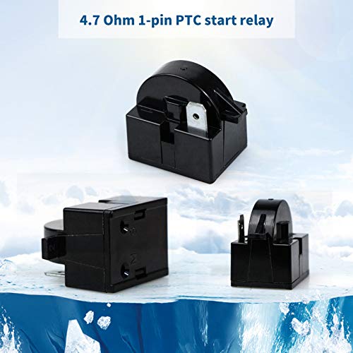 QP2-4.7 1-Pin Refrigerator Start Relay & Overload Protector Dual Pack