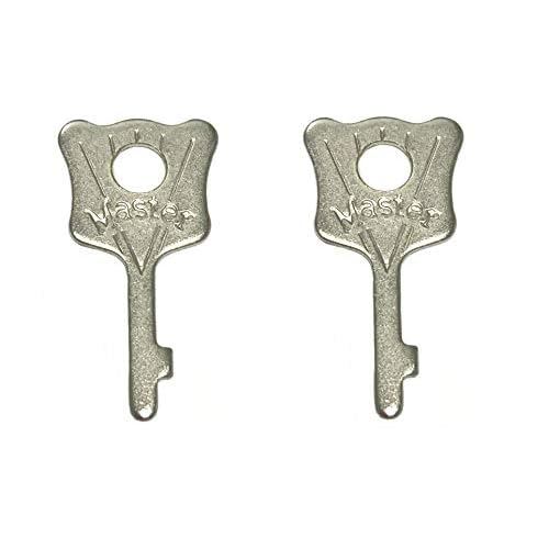 Two Pieces Master Lock Reset Control Keys (Keys ONLY! NO Lock Included!) Combination Lock 175 176 177 178 New K175 Key! This Will NOT Open The Lock IF You DO NOT Know The Combination!