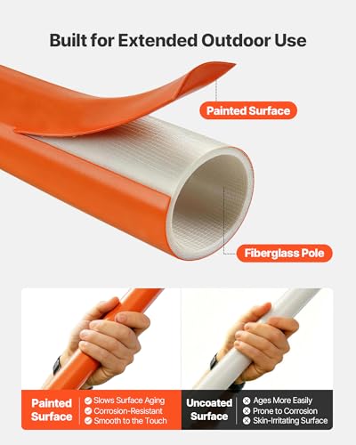 VEVOR Pro Extendable Pole Saw with Scissors - 7.3 to 27 ft Tree Pruner & Branch Trimmer