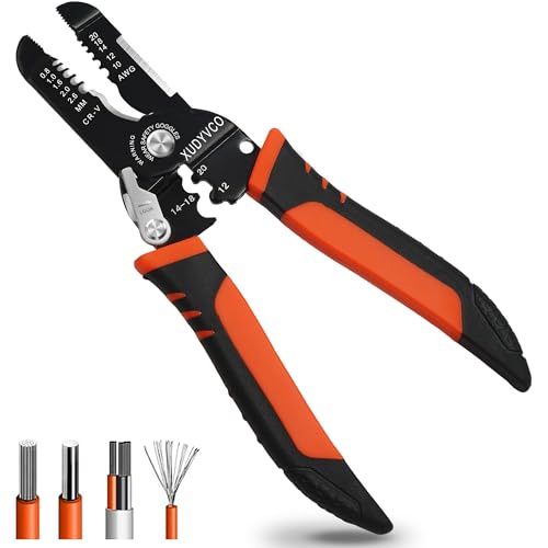XUDYVCO 5-in-1 Wire Stripper and Crimping Tool for 10-20 AWG Wires