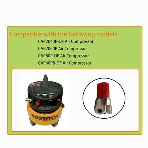 Air Compressor Pressure Regulator For Bostitch Husky Hitachi and Craftsman Senco (AB-9051116)