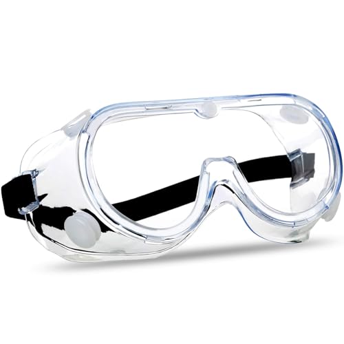 Super More Anti-Fog Safety Goggles Transparent Clear Lens Wide-Vision Protective Eyewear