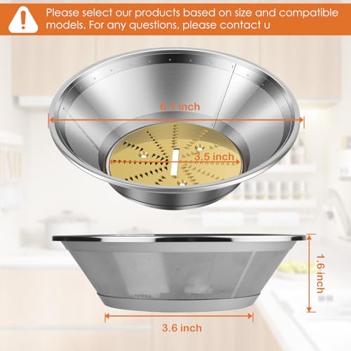 Titanium-Coated Juicer Mesh Filter Basket for Breville JE98XL/BJE200XL/BJE510XL/BJE820XL