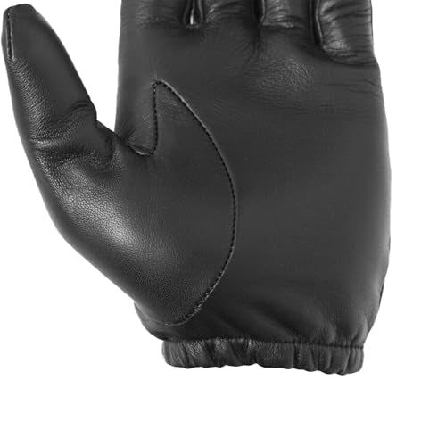 Guardia Men¡¯s Leather Police Gloves for Law Enforcement Officers, Shooting, and Driving (Black) Sheepskin