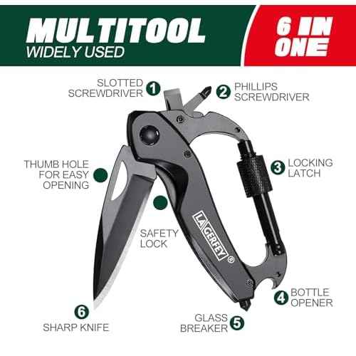 Gifts for Men Dad Husband - Birthday Gifts for Man, Keychain Multitool Gift - Stocking Stuffers for Men, Mens Stocking Stuffers, Men¡¯s Gift for Christmas - Gadgets for Camping Hiking