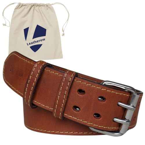 2 Inch Wide Leather Tool Belt for Men Work | Adjustable Oil tanned Belt | Carpenters, Electricians, Contractors