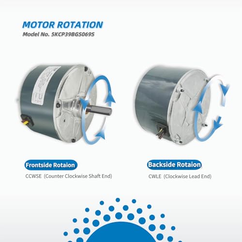 LEUNGOO 1/10HP Condenser Fan Motor Replacement for Carrier 5KCP39BGS069S