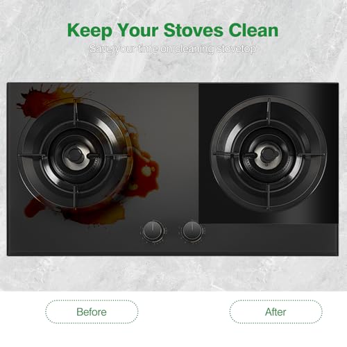 Stovetop Burner Covers 10.6 x 10.6 inches, 0.2mm Thick, 8-Pack reusable