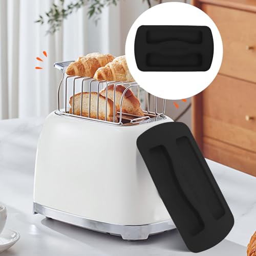 UPKOCH Silicone Toaster Top Cover Lid Black 6.88 x 4.13 in - 1pc