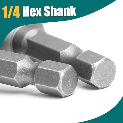 1/4 Hex Magnetic Nut Driver Drill Bit 13mm Socket Adapter Quick Change Socket Nut Adapter for Power Tools, 2-piece