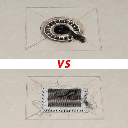 Aojuxix Gray 4 Inch Shower Drain Hair Catcher Drain Strainer Cover
