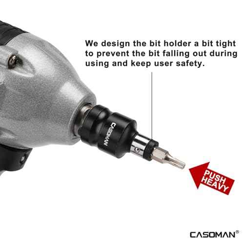 CASOMAN Bit Socket Adapter Set -1/4" *3/8" Dr. 1/4"*1/2" Dr., 5/16" *1/2" Dr.,1/4-Inch Dr. Hex Power Bit Holder & 5/16" 1/4-Inch Dr.Hex Power Bit Holder Set 6 Piece Impact Coupler Set