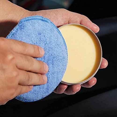 Microfiber Wax Applicator Pads, Car Wax Applicator, Buffing & Detail Polishing Foam Pads for Car Cleaning and Fine Polishing (5" Diameter, 6 Pack)¡¦