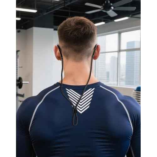 BILIONE Braided Glasses Strap, Eyeglasses & Sunglasses Lanyard Cord for Men Women, Black Eye Glasses Holders Around Neck for Sports, Adjustable Eyewear Retainer Safety String Rope, Pack of 3