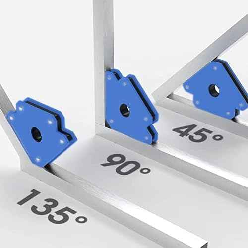 PGN PACK OF 6 Welding Magnet Holder - 75lbs x 2+50lbs x 2+25lbs x 2 - Welding Magnets and Clamps for 45, 90, and 135 Degree Angles, Welding Tools and Accessories, Super Strong Magnets