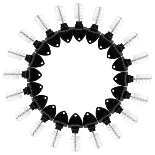 LifCratms Black Beer Tap Cleaning Brush 20 Pack - Fits Standard Faucets