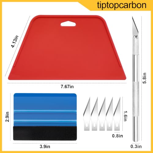 Tiptopcarbon Basic Wallpaper Smoothing Tool Kit for Peel & Stick Wall Coverings