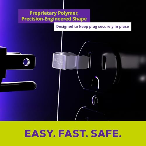 Glow in the Dark Outlet Plug Fix Set - 10 Pack Snug Plug Outlet Tighteners