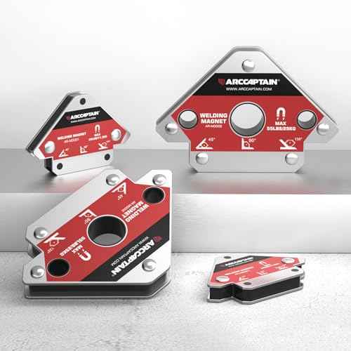 ARCCAPTAIN Welding Magnets 25LB&55LB 4Pcs Welding Magnet Set, Magnetic Welding Holder, Holding Power Welding Accessories
